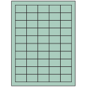 1.5" x 1" Pastel Green Rectangular Sheet Labels
