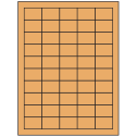 1.5" x 1" Pastel Orange Rectangular Sheet Labels