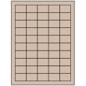 1.5" x 1" Pastel Tan Rectangular Sheet Labels