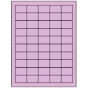 1.5" x 1" Pastel Purple Rectangular Sheet Labels