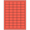 1.5" x 1" Red Rectangular Sheet Labels