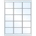 2.625" x 2" Crystal Clear Rectangular Sheet Labels