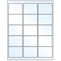 2.625" x 2" White Mid Gloss Rectangular Sheet Labels