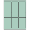 2.625" x 2" Pastel Green Rectangular Sheet Labels