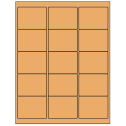 2.625" x 2" Pastel Orange Rectangular Sheet Labels