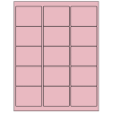 2.625" x 2" Pastel Pink Rectangular Sheet Labels