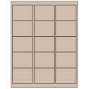 2.625" x 2" Pastel Tan Rectangular Sheet Labels