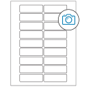 3" x 1" Photo Gloss Rectangular Sheet Labels