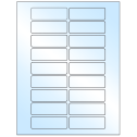 3" x 1" White Premium High Gloss Rectangular Sheet Labels