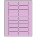 3" x 1" Pastel Purple Rectangular Sheet Labels