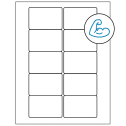 3" x 2" White Rectangular Sheet Labels - Ultra Aggressive Adhesive