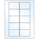 3" x 2" Crystal Clear Rectangular Sheet Labels
