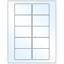 3" x 2" White Mid Gloss Rectangular Sheet Labels
