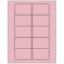 3" x 2" Pastel Pink Rectangular Sheet Labels