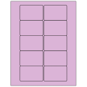 3" x 2" Pastel Purple Rectangular Sheet Labels