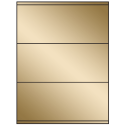 8.5" x 3.5" Gold Foil Rectangular Sheet Labels