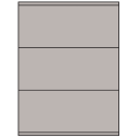8.5" x 3.5" Gray Rectangular Sheet Labels