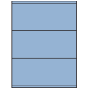 8.5" x 3.5" Pastel Blue Rectangular Sheet Labels