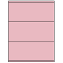 8.5" x 3.5" Pastel Pink Rectangular Sheet Labels