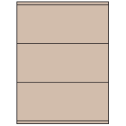 8.5" x 3.5" Pastel Tan Rectangular Sheet Labels