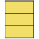 8.5" x 3.5" Pastel Yellow Rectangular Sheet Labels