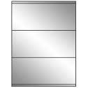 8.5" x 3.5" Silver Foil Rectangular Sheet Labels