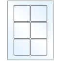 3" x 3" Crystal Clear Square Sheet Labels