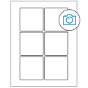 3" x 3" Photo Gloss Square Sheet Labels