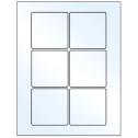 3" x 3" White Mid Gloss Square Sheet Labels