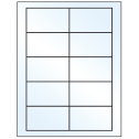 3.5" x 2" Crystal Clear Rectangular Sheet Labels