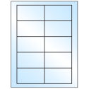 3.5" x 2" White Premium High Gloss Rectangular Sheet Labels