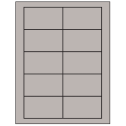3.5" x 2" Gray Rectangular Sheet Labels
