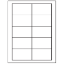 3.5" x 2" White Matte Litho Rectangular Sheet Labels