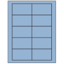 3.5" x 2" Pastel Blue Rectangular Sheet Labels