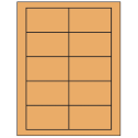 3.5" x 2" Pastel Orange Rectangular Sheet Labels
