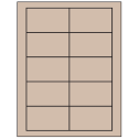 3.5" x 2" Pastel Tan Rectangular Sheet Labels