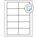 3.5" x 2" White Rectangular Sheet Labels - Removable Adhesive