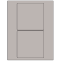 5" x 5" Gray Square Sheet Labels