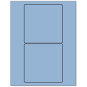 5" x 5" Pastel Blue Square Sheet Labels