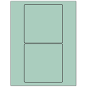 5" x 5" Pastel Green Square Sheet Labels