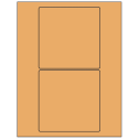 5" x 5" Pastel Orange Square Sheet Labels