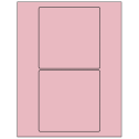 5" x 5" Pastel Pink Square Sheet Labels