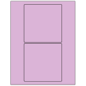 5" x 5" Pastel Purple Square Sheet Labels