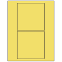 5" x 5" Pastel Yellow Square Sheet Labels