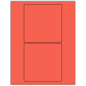 5" x 5" Red Square Sheet Labels