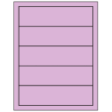 7.5" x 2" Pastel Purple Rectangular Sheet Labels