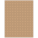 0.5" Brown Kraft Circular Sheet Labels