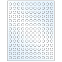 0.5" Crystal Clear Circular Sheet Labels
