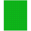 0.5" Fluorescent Green Circular Sheet Labels