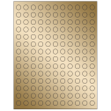 0.5" Gold Foil Circular Sheet Labels